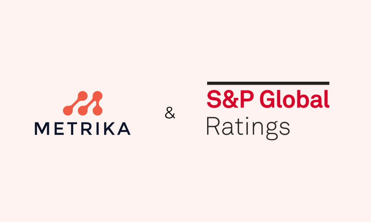 Metrika and S&P Global Ratings partnership announcement